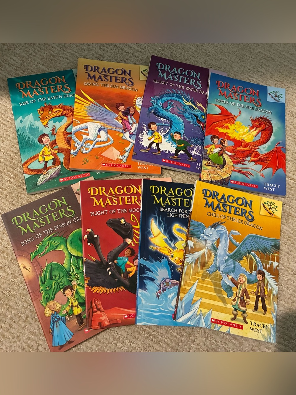 Dragon Masters Book Series by Tracey West - Lot of 8 Books
